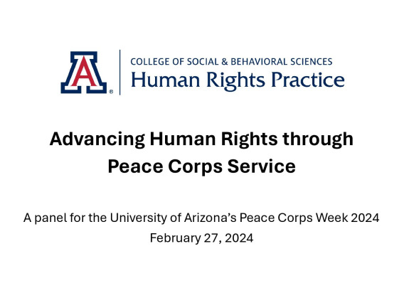 Advancing Human Rights through Peace Corps Service